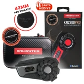 Knmaster KN2300 PRO Motosiklet Kask İnterkom Bluetooth Intercom Kulaklık Seti thumbnail 1