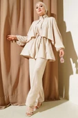 Bolero Detaylı İkili Takım Bej thumbnail 1