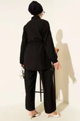 Serpme Taş Detaylı İkili Takım Siyah thumbnail 3