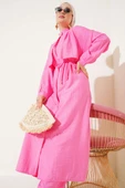 Bolero Detaylı Uzun Tunik İkili Takım Pembe thumbnail 2