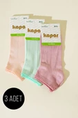 Bayan 3lü Bambu Patik Çorap Asorti 2 thumbnail 1