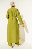 Fırfırlı Uzun Hırkalı İkili Takım Yeşil thumbnail 3