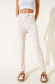Desenli Pijama Ekru thumbnail 2
