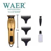 WA-0105 Profesyonel Şarjlı Saç,Sakal,Ense,Vücut Traş Kesme Makinesi / Ergonomik Tasarım, Uzun Pil Ömrü, LED Ekran - 1