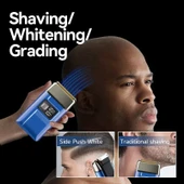 WA-2938 Süper Şarjlı Sakal,Ense,Vücut Traş Kesme Makinesi / Ergonomik Tasarım, Uzun Pil Ömrü, LED Ekran - 2