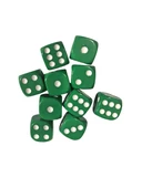 Yeşil Okey Zarı Renkli Masa Oyunları Zarı - 2 Adet thumbnail 4