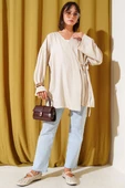 İp Bağlamalı Kimono Bej thumbnail 2