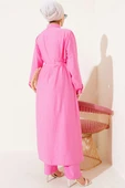 Bolero Detaylı Uzun Tunik İkili Takım Pembe thumbnail 3