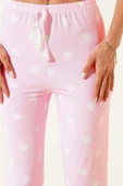 Desenli Pijama Şeker Pembe thumbnail 4