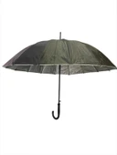 Baston Şemsiye Siyah İçi Gümüş Renk RW86 - 3