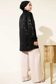 Jakar Desenli Tunik Siyah thumbnail 3