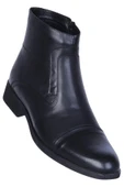 Burç 02621 Siyah Erkek Deri Bot thumbnail 1