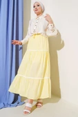 Mini Pon Pon Detaylı Etek Sarı thumbnail 2