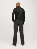 Jack&jones 12182461 Erkek Deri Mont - Siyah thumbnail 3