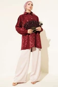 Jakar Desenli Tunik Bordo thumbnail 2