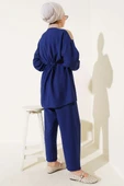 Bel Tünelli V Garnili İkili Takım Lacivert thumbnail 3