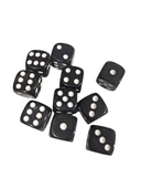 Siyah Okey Zarı Renkli Masa Oyunları Zarı - 4 Adet thumbnail 2