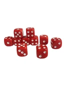 Kırmızı Okey Zarı Renkli Masa Oyunları Zarı - 4 Adet thumbnail 3