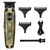 WA-0117 Profesyonel Şarjlı Saç,Sakal,Ense,Vücut Traş Kesme Makinesi / Ergonomik Tasarım, Uzun Pil Ömrü, LED Ekran - 4