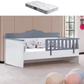 Karyola, Flower Montessori Karyola - Antrasit + 1 Adet Comfort Yatak thumbnail 1