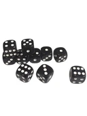 Siyah Okey Zarı Renkli Masa Oyunları Zarı - 2 Adet thumbnail 3