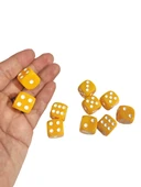 Sarı Okey Zarı Renkli Masa Oyunları Zarı - 4 Adet thumbnail 1