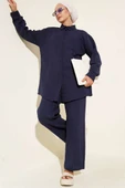 Tek Cepli Müslin İkili Takım Lacivert thumbnail 1