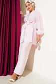 Fermuarlı Taş Detaylı İkili Takım Pembe thumbnail 1