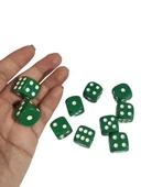 Yeşil Okey Zarı Renkli Masa Oyunları Zarı - 2 Adet thumbnail 1