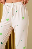 Desenli Pijama Bej thumbnail 4