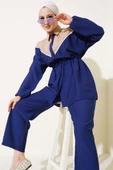 Bel Tünelli V Garnili İkili Takım Lacivert thumbnail 1