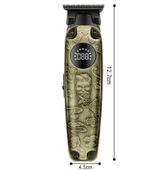 WA-0117 Profesyonel Şarjlı Saç,Sakal,Ense,Vücut Traş Kesme Makinesi / Ergonomik Tasarım, Uzun Pil Ömrü, LED Ekran - 1