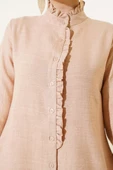 Fırfır Detaylı Tunik Camel thumbnail 4