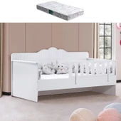 Karyola, Flower Montessori Karyola - Beyaz + 1 Adet Comfort Yatak thumbnail 1