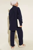 Tek Cepli Müslin İkili Takım Lacivert thumbnail 3