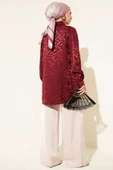 Jakar Desenli Tunik Bordo thumbnail 3