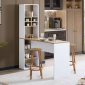 Blesk Nova Çok Amaçlı Raflı Bar Masası – Mutfak Adası ve Yemek Masası Olarak Kullanılabilir thumbnail 1