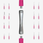 Staleks UNIQ Combo Değiştirilebilir Çalışma Parçaları İçin Spatula Sapı Gümüş HPQ-10 thumbnail 4