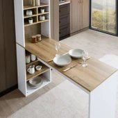 Blesk Nova Çok Amaçlı Raflı Bar Masası – Mutfak Adası ve Yemek Masası Olarak Kullanılabilir thumbnail 2