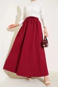 Yandan Cepli Basic Etek Bordo thumbnail 1