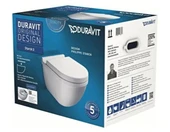 Duravit Starck 3 Kanalsız Rimless Asma Klozet (Özel Kutuda, Yavaş Kapanır Kapak Dahil) 45273900A1 - 1