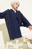 Fırfır Detaylı Kimono Lacivert thumbnail 1