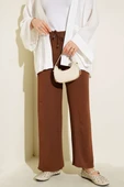 Ayrobin Bel Lastikli Pantolon Kestane thumbnail 2