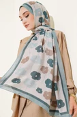 Çiçek Desenli Şal Yeşil thumbnail 2
