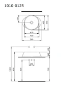 Bocchi Venezia 56 cm Çanak Lavabo Parlak Beyaz 1010-001-0125 thumbnail 2