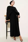 İp Bağcık Detaylı Salaş Elbise Siyah - 1