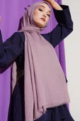 Aya Serisi İnce Pamuk Şal Lila -52 thumbnail 1