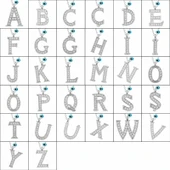 Gümüş Nazar Rodyum Ü Harfi Kadın Kolye thumbnail 2