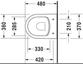 Duravit D-Neo Rimless Kanalsız Asma Klozet, Kısa (Yavaş Kapanır Kapak Dahil) 2587390075 - 3