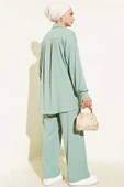 Gömlek Yaka Bürümcük İkili Takım Mint thumbnail 3
